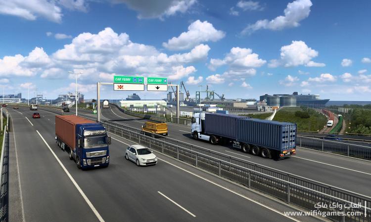 تحميل لعبة الشاحنات Euro Truck Simulator 2 مع جميع الإضافات - Wifi4Games