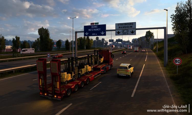 تحميل لعبة الشاحنات Euro Truck Simulator 2 مع جميع الإضافات - Wifi4Games